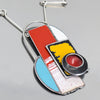 Maude - Ford & GMC pendant necklace featuring original car paint on sterling silver chain.