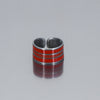 Doreen - Mercury Monterey ring with original car paint, adjustable size 7 to 7.5, 3/8 inch wide band.