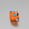 Della - AMC & Ford ring with orange 60 AMC Rambler and turquoise 65 Ford Econoline Van original car paint