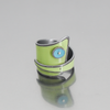 Eldon - Plymouth & Ford ring featuring original green 73 Plymouth Satellite paint with turquoise 64 Ford Thunderbird detail.