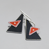 Leola- GMC & Jeep earrings featuring black 68 GMC and red 55 Jeep Willys with sterling silver ear wires.