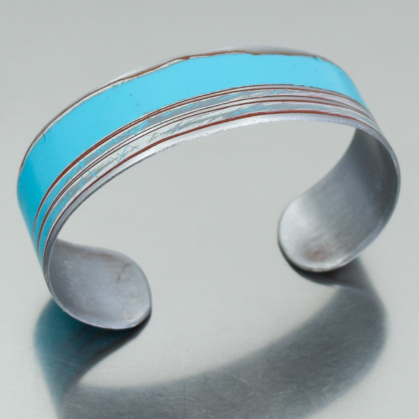 Louie - Ford Thunderbird bracelet featuring original 64 Ford Thunderbird paint, adjustable metal band.