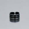 black band ring for men or women , slightly adjustable. handmade using vintage car parts with the original car paint intact. Joyride Jewelry. Jewelry made from vintage car parts. Made from a 68 GMC pickup.