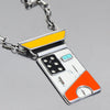 Anita - Ford & Dodge necklace pendant with original car paint on sterling silver chain.